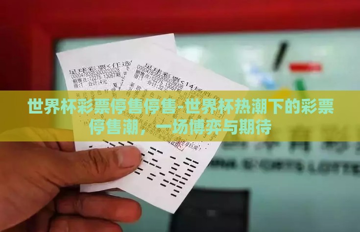 世界杯彩票停售停售-世界杯热潮下的彩票停售潮，一场博弈与期待