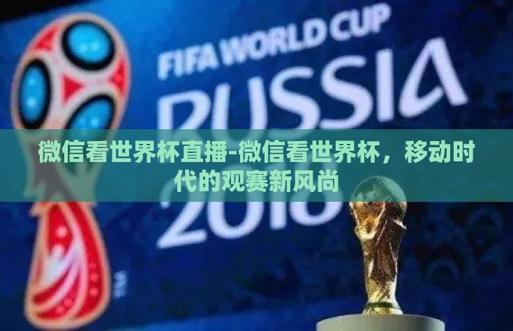 微信看世界杯直播-微信看世界杯，移动时代的观赛新风尚