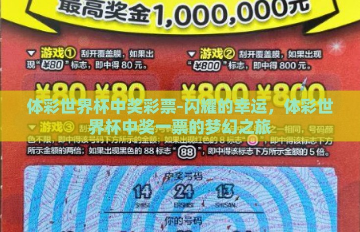 体彩世界杯中奖彩票-闪耀的幸运，体彩世界杯中奖一票的梦幻之旅