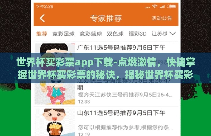 世界杯买彩票app下载-点燃激情，快捷掌握世界杯买彩票的秘诀，揭秘世界杯买彩票App下载指南