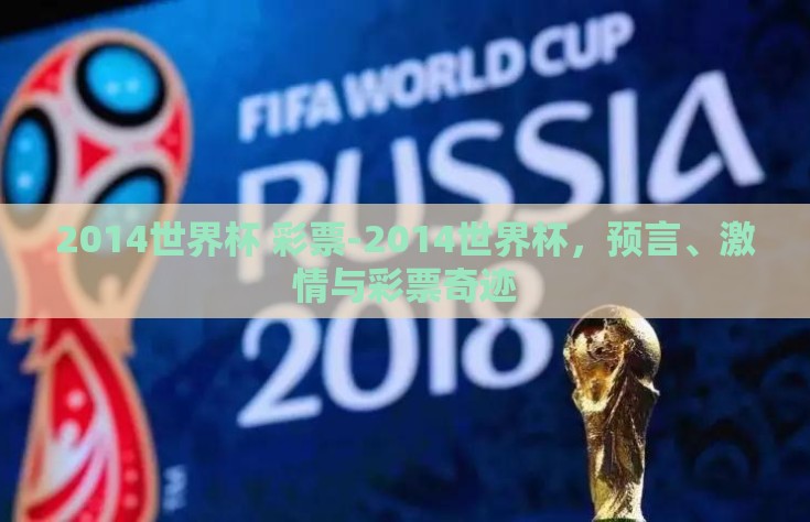 2014世界杯 彩票-2014世界杯，预言、激情与彩票奇迹