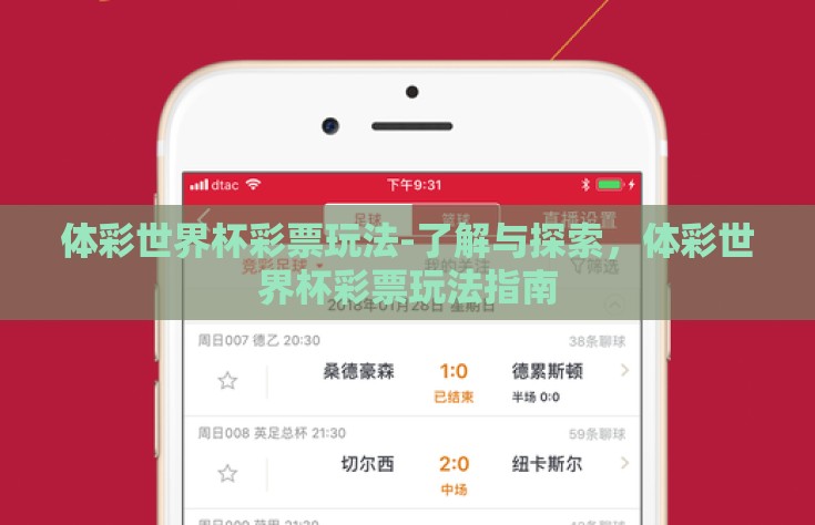 体彩世界杯彩票玩法-了解与探索，体彩世界杯彩票玩法指南