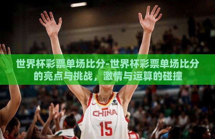 世界杯彩票单场比分-世界杯彩票单场比分的亮点与挑战，激情与运算的碰撞