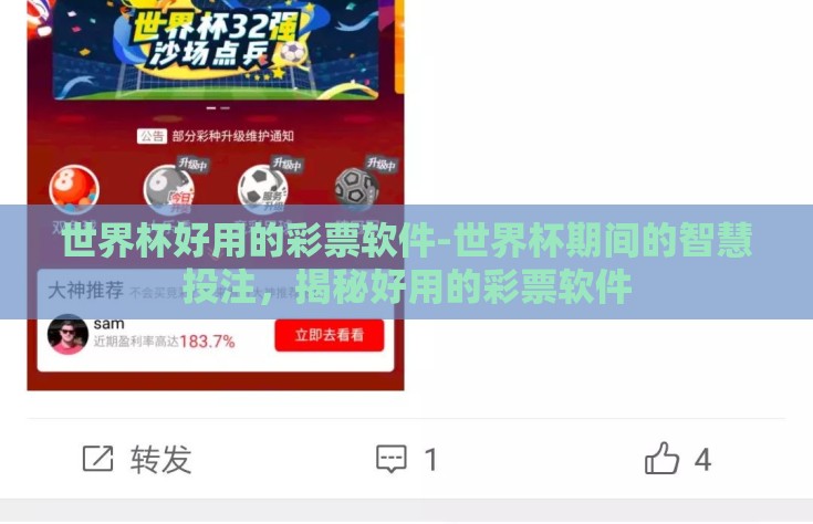世界杯好用的彩票软件-世界杯期间的智慧投注，揭秘好用的彩票软件
