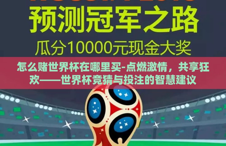 怎么赌世界杯在哪里买-点燃激情，共享狂欢——世界杯竞猜与投注的智慧建议