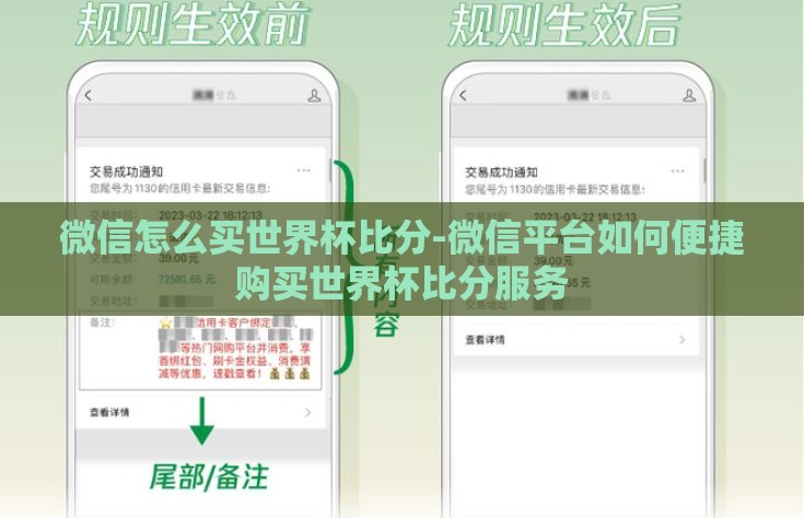 微信怎么买世界杯比分-微信平台如何便捷购买世界杯比分服务