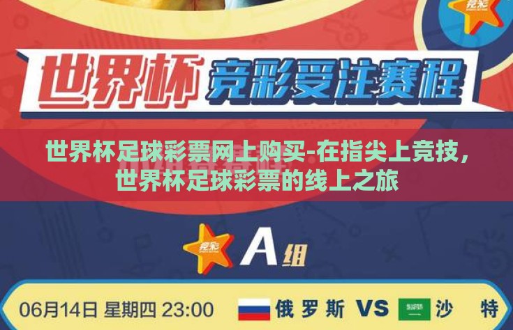 世界杯足球彩票网上购买-在指尖上竞技，世界杯足球彩票的线上之旅