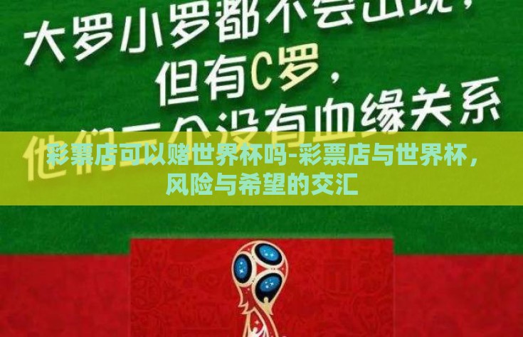 彩票店可以赌世界杯吗-彩票店与世界杯，风险与希望的交汇
