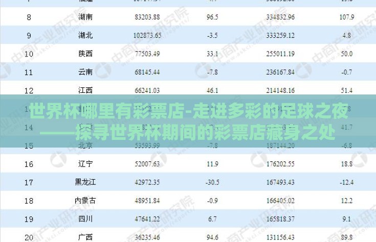 世界杯哪里有彩票店-走进多彩的足球之夜——探寻世界杯期间的彩票店藏身之处