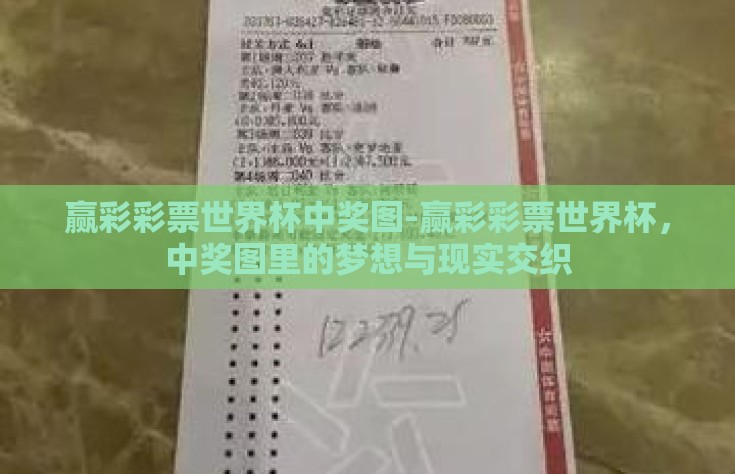 赢彩彩票世界杯中奖图-赢彩彩票世界杯，中奖图里的梦想与现实交织