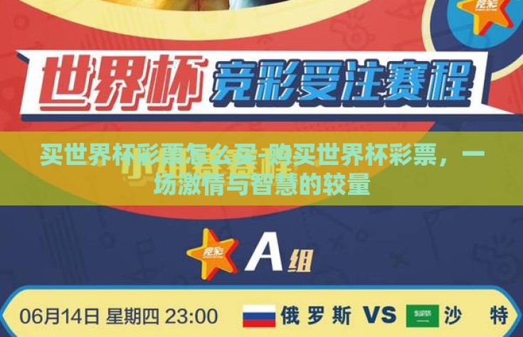 买世界杯彩票怎么买-购买世界杯彩票，一场激情与智慧的较量