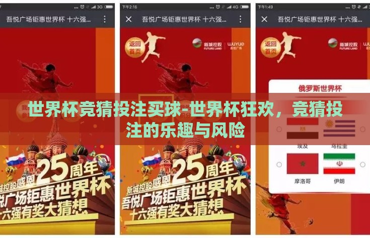 世界杯竞猜投注买球-世界杯狂欢，竞猜投注的乐趣与风险