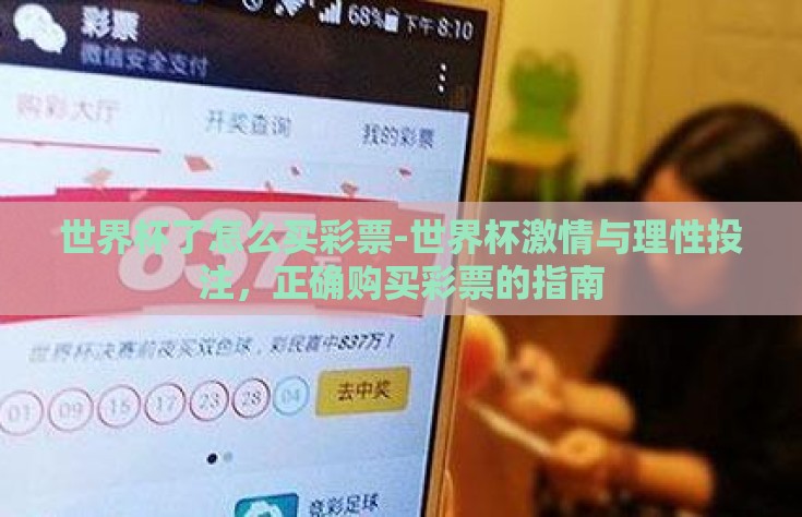 世界杯了怎么买彩票-世界杯激情与理性投注，正确购买彩票的指南