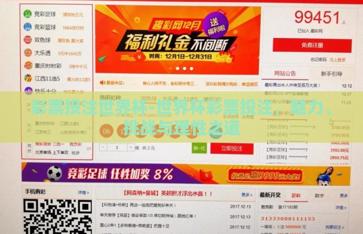 彩票投注世界杯-世界杯彩票投注，魅力、挑战与理性之道