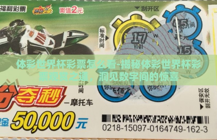 体彩世界杯彩票怎么看-揭秘体彩世界杯彩票观赏之道，洞见数字间的惊喜